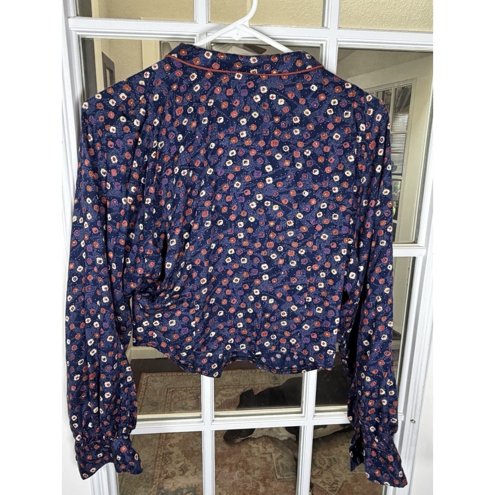Vintage Banjo Dallas Texas Floral Ditsy Cropped Jacket Prairie Western Size Smal - Picture 6 of 9